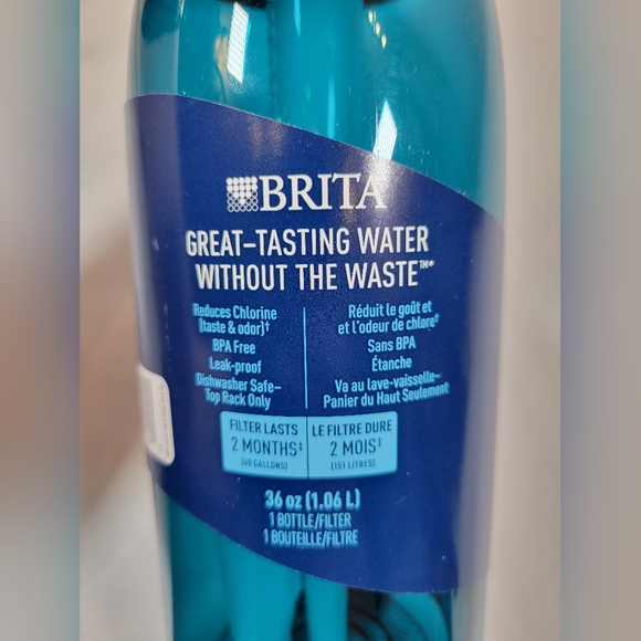 Brita 36oz Sea Glas Premium Leak Proof Filtered Water Bottle with Straw - Picture 5 of 9